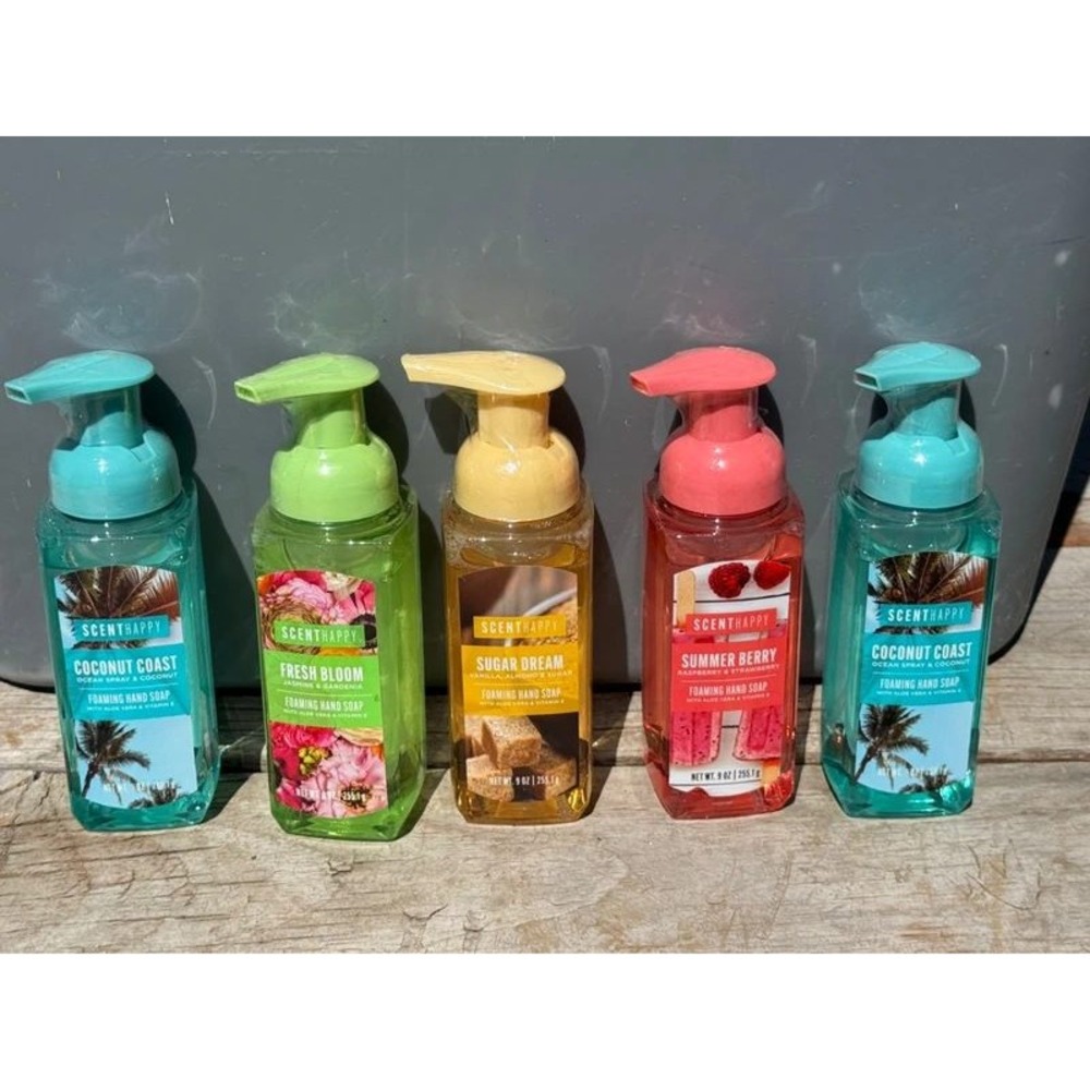 Foaming hand soap assortment lot of 5 summer scents